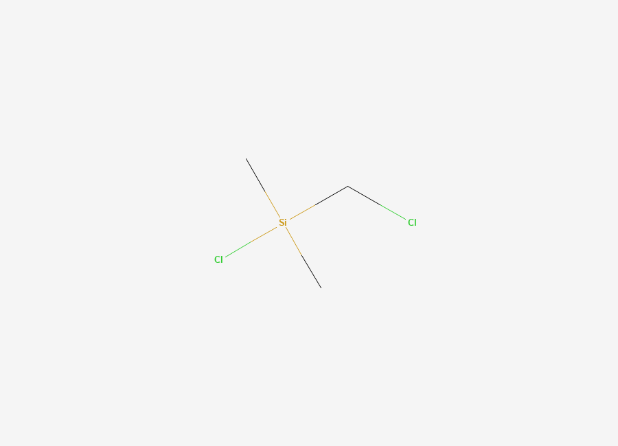Two-dimensional chemical structure of Silane, chloro(chloromethyl)dimethyl-