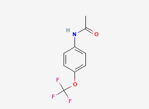 Two-dimensional chemical structure of p-Acetanisidide, alpha,alpha,alpha-trifluoro, CAS 1737-06-0
