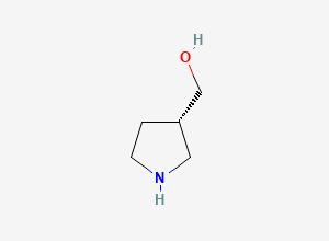 Two-dimensional chemical structure of (3S)-3-Pyrrolidinemethanol