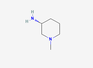 Two-dimensional chemical structure of (R)-1-methylpiperidin-3-amine