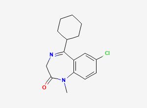 Two-dimensional chemical structure of Tetrazepam EP Impurity C, CAS 1784-78-7