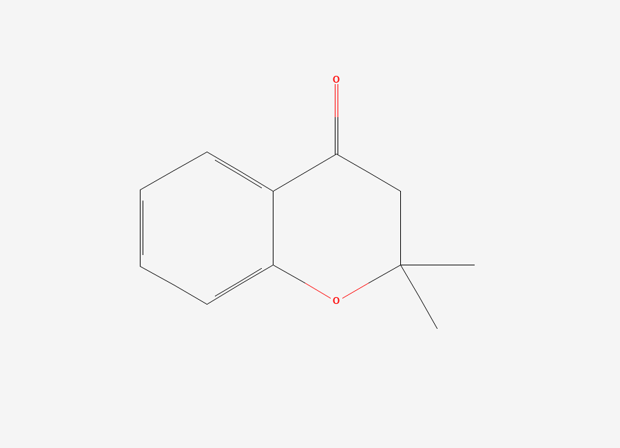 Two-dimensional chemical structure of 2,2-Dimethyl-chroman-4-one