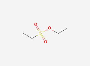 Two-dimensional chemical structure of Ethyl Ethanesulfonate, CAS 1912-30-7