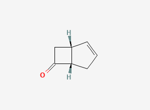 Two-dimensional chemical structure of (1R,5S)-Bicyclo[3.2.0]hept-2-en-6-one