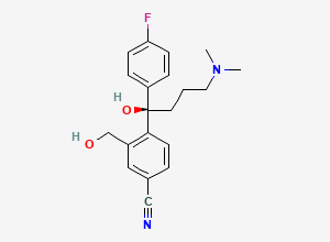 Two-dimensional chemical structure of Citadiol, (R)-