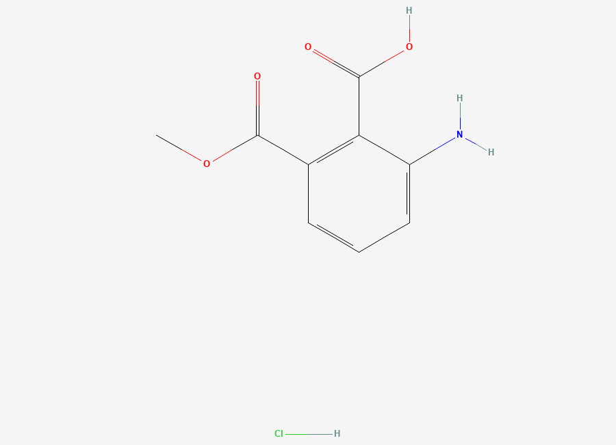 Two-dimensional chemical structure of 2-Amino-6-(methoxycarbonyl)benzoic Acid Hydrochloride
