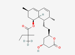 Two-dimensional chemical structure of Simvastatin-D3