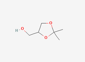Two-dimensional chemical structure of Solketal, CAS 100-79-8