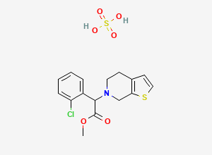 Two-dimensional chemical structure of Clopidogrel Related Compound B (Sulfate Salt), CAS 2137493-39-9