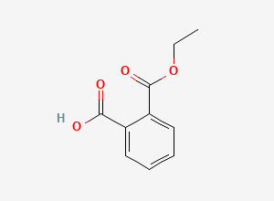 Two-dimensional chemical structure of Mycophenolate Mofetil Monoethyl Phthalate, CAS 2306-33-4