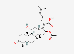 Two-dimensional chemical structure of Fusidic Acid EP Impurity G, CAS 4680-37-9