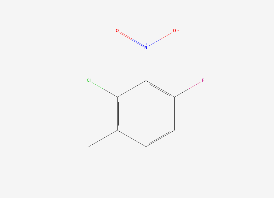 Two-dimensional chemical structure of 2-Chloro-4-fluoro-3-nitrotoluene
