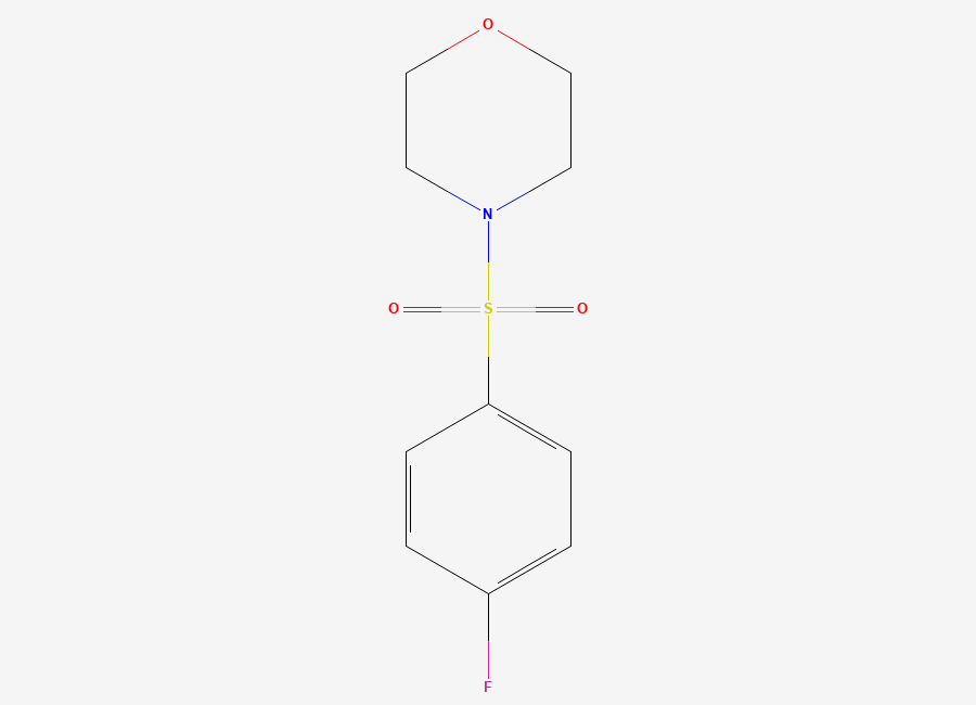 Two-dimensional chemical structure of 4-((4-Fluorophenyl)sulfonyl)morpholine