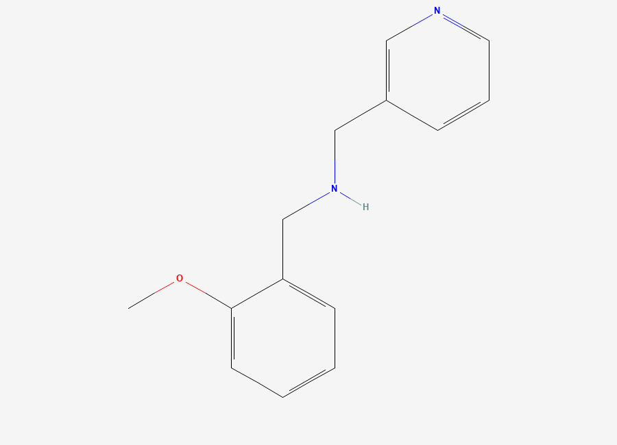 Two-dimensional chemical structure of N-(2-Methoxybenzyl)-1-(pyridin-3-yl)methanamine