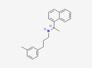 Two-dimensional chemical structure of Cinacalcet Impurity E HCl
