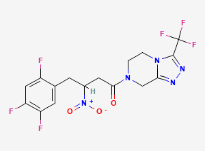 Two-dimensional chemical structure of Sitagliptin Impurity 131