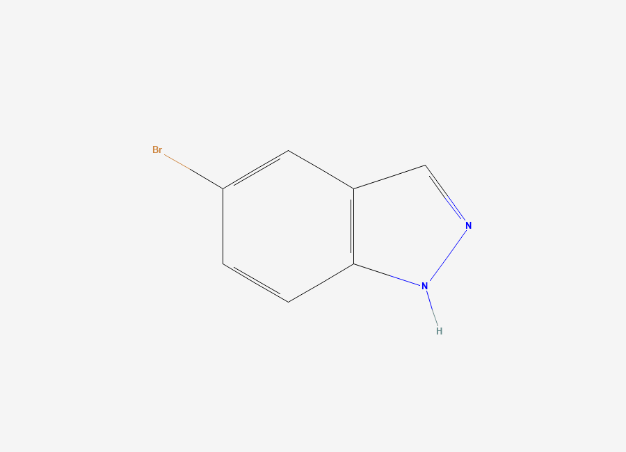 Two-dimensional chemical structure of 5-bromo-1H-indazole