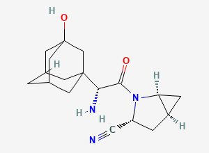 Two-dimensional chemical structure of (2'R,2R,trans)-Saxagliptin