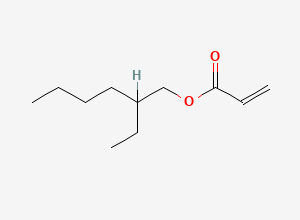Two-dimensional chemical structure of 2-Ethylhexyl acrylate, CAS 103-11-7