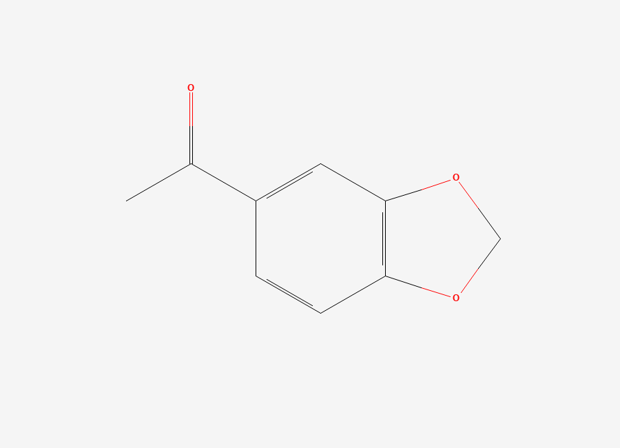 Two-dimensional chemical structure of Acetopiperone