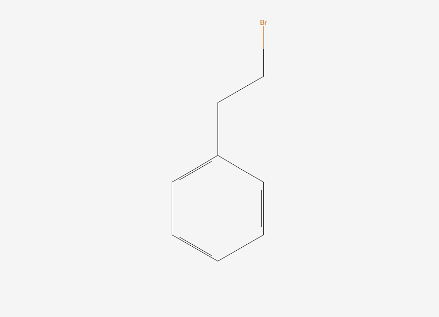 Two-dimensional chemical structure of Phenethyl bromide