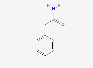 Two-dimensional chemical structure of 2-Phenylacetamide, CAS 103-81-1
