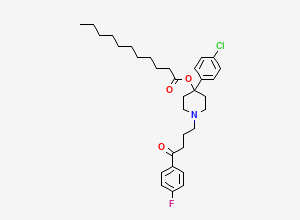 Two-dimensional chemical structure of Haloperidol Decanoate EP Impurity J / Haloperidol Undecanoate / Haloperidol Decanoate Related Compound G, CAS 1797983-18-6