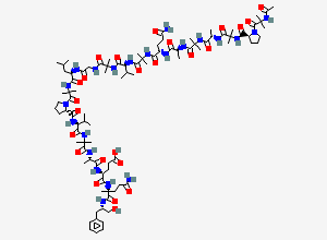 Two-dimensional chemical structure of Alamethicin, CAS 27061-78-5