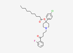 Two-dimensional chemical structure of Haloperidol Decanoate EP Impurity B