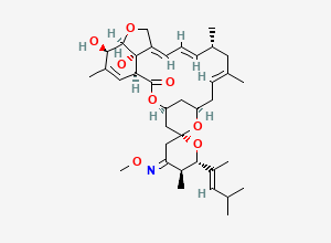 Two-dimensional chemical structure of 2-Epi-moxidectin