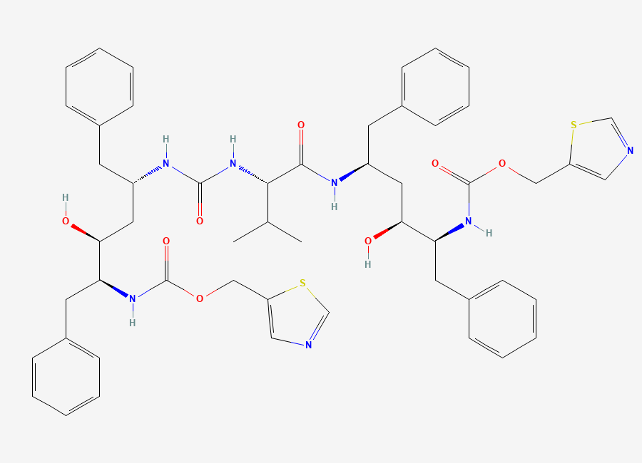 Two-dimensional chemical structure of Ritonavir EP Impurity S / Ritonavir BP Impurity S / Ritonavir Valine Urea Analog, CAS 2084828-53-3