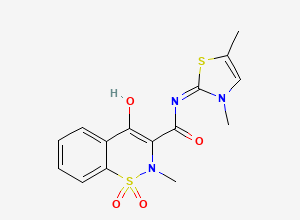 Two-dimensional chemical structure of Meloxicam EP Impurity C, CAS 1262333-25-4