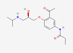 Two-dimensional chemical structure of Acebutolol EP Impurity J (Free Base), CAS 28197-36-6
