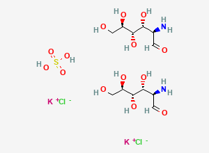 Two-dimensional chemical structure of Glucosamine Sulfate Potassium Chloride, CAS 1296149-08-0