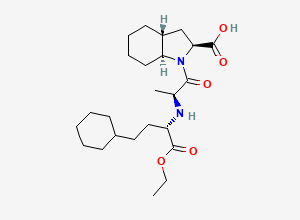 Two-dimensional chemical structure of Trandolapril EP Impurity C