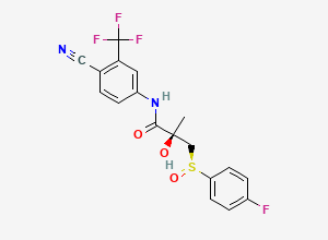 Two-dimensional chemical structure of rel-(R*,S*)-Bicalutamide Sulfoxide