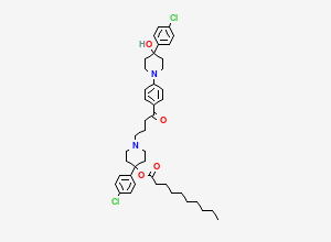 Two-dimensional chemical structure of Haloperidol Decanoate EP Impurity D / Haloperidol Decanoate Related Compound I / Haloperidol Decanoate 4-Piperidol Analog, CAS 1797008-46-8