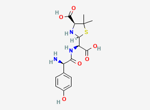 Two-dimensional chemical structure of Amoxicilin Alpha Penicilloic Acid, CAS 87860-49-9