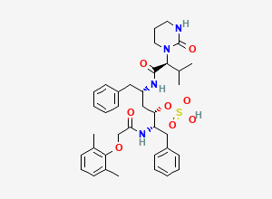 Two-dimensional chemical structure of Sulfolopinavir