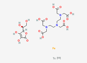 Two-dimensional chemical structure of Technetium tc-99m ferpentetate