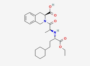 Two-dimensional chemical structure of Desphenyl cyclohexyl quinapril