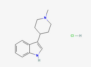 Two-dimensional chemical structure of Naratriptan Related compound A /Naratriptan Ethyl Analog (HCl Salt), CAS 1956385-76-4
