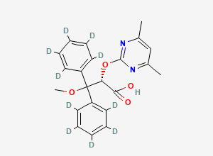 Two-dimensional chemical structure of Ambrisentan-d10