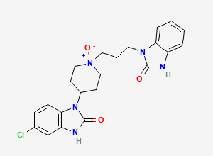 Two-dimensional chemical structure of Domperidone EP Impurity C / Domperidone N-Oxide, CAS 118435-03-3