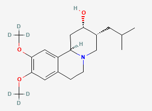 Two-dimensional chemical structure of (+)-beta-Dihydrotetrabenazine-D6