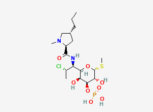 Two-dimensional chemical structure of Clindamycin-3-Phosphate, CAS 28708-34-1