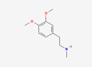 Two-dimensional chemical structure of Verapamil EP Impurity B, CAS 3490-06-0