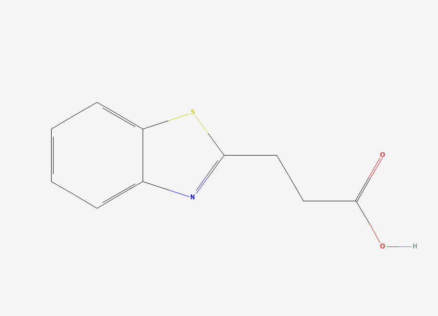Two-dimensional chemical structure of 3-(1,3-Benzothiazol-2-yl)propanoic acid