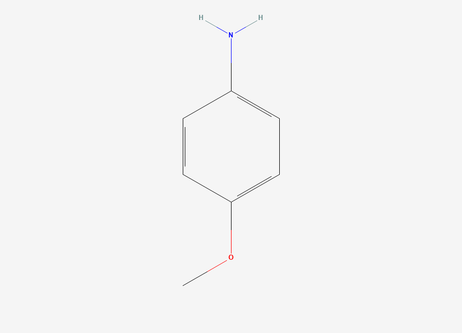 Two-dimensional chemical structure of P-Anisidine