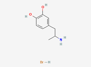 Two-dimensional chemical structure of (R,S)-alpha-Methyldopamine Hydrobromide, CAS 3459-15-2